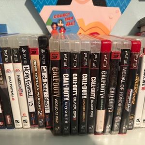PlayStation 3 with games
